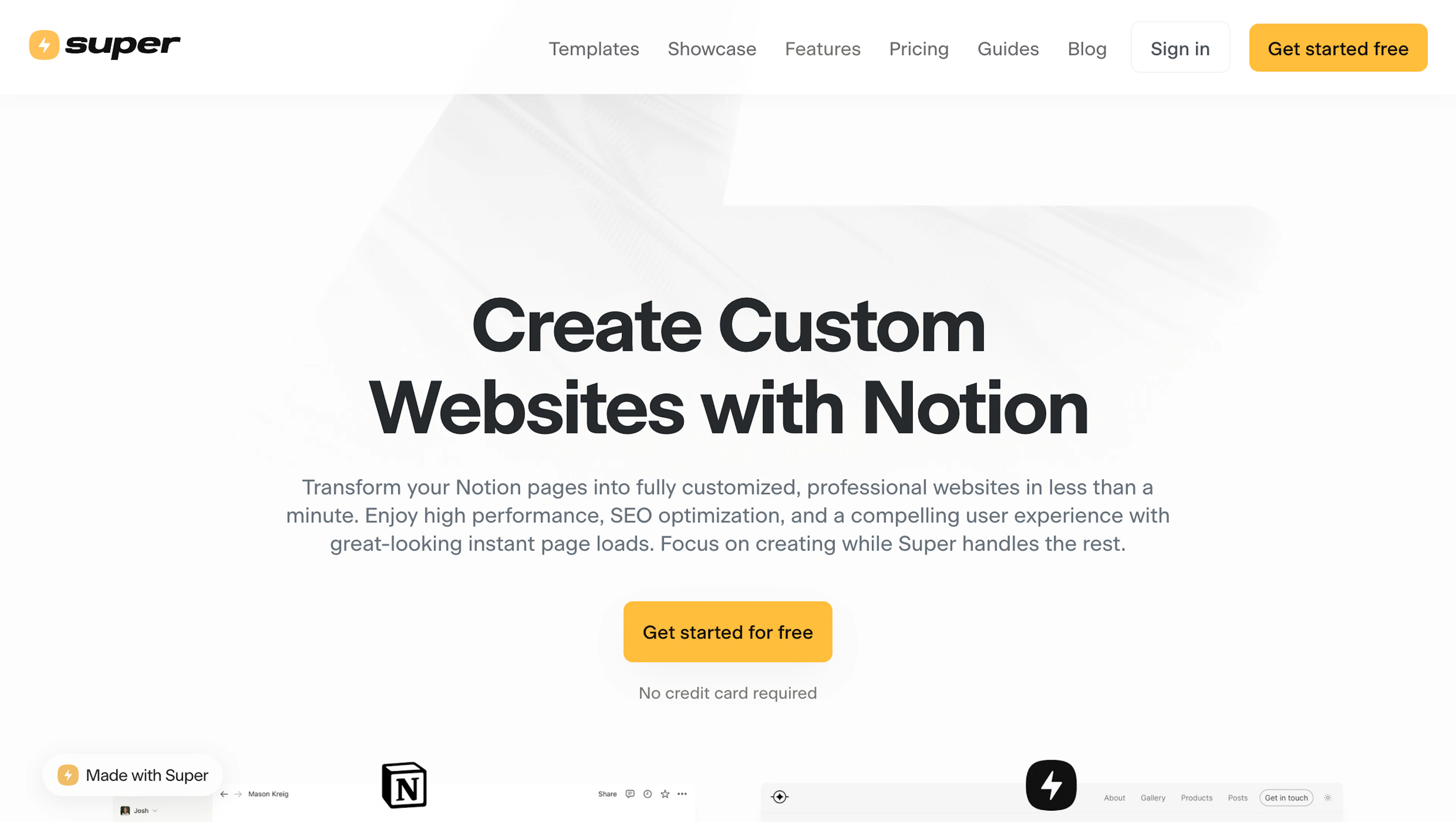 Super - AI Tool Features, UI & Interface Overview