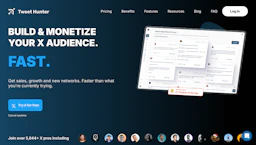 Tweet Hunter - AI Tool Profile and Logo Preview