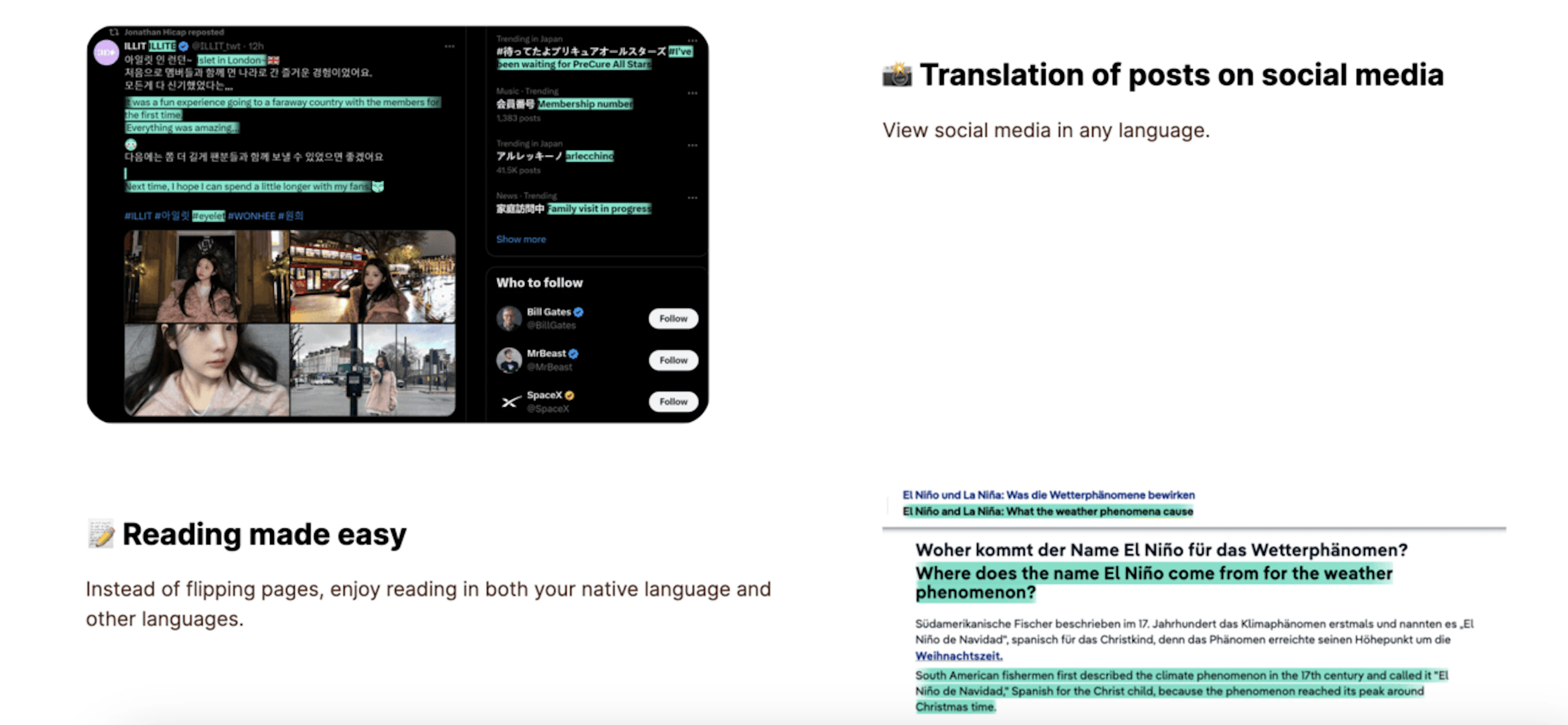 Biread - AI Tool Features, UI & Interface Overview