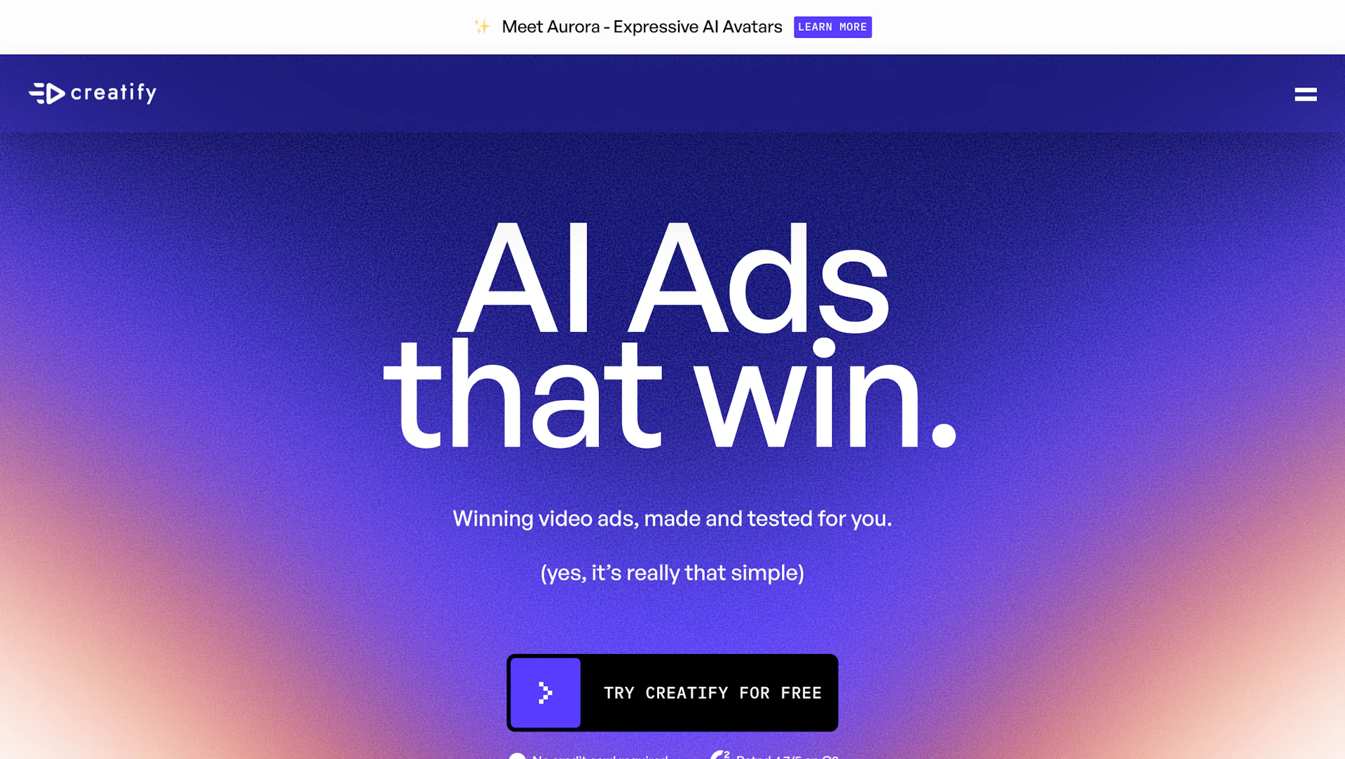 Creatify - AI Tool Features, UI & Interface Overview