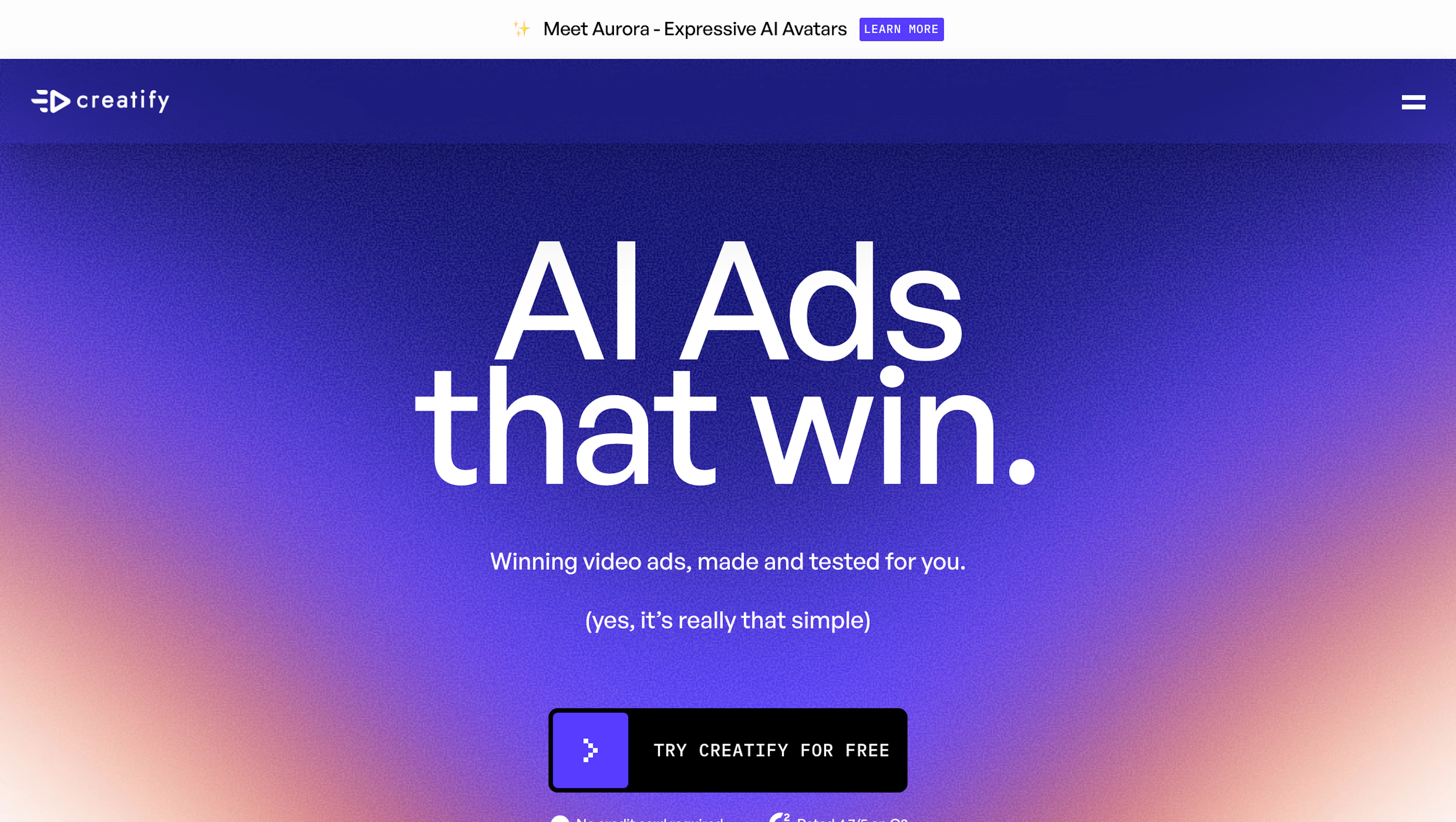 Creatify - AI Tool Features, UI & Interface Overview