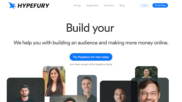 HypeFury - AI Tool Logo & Interface