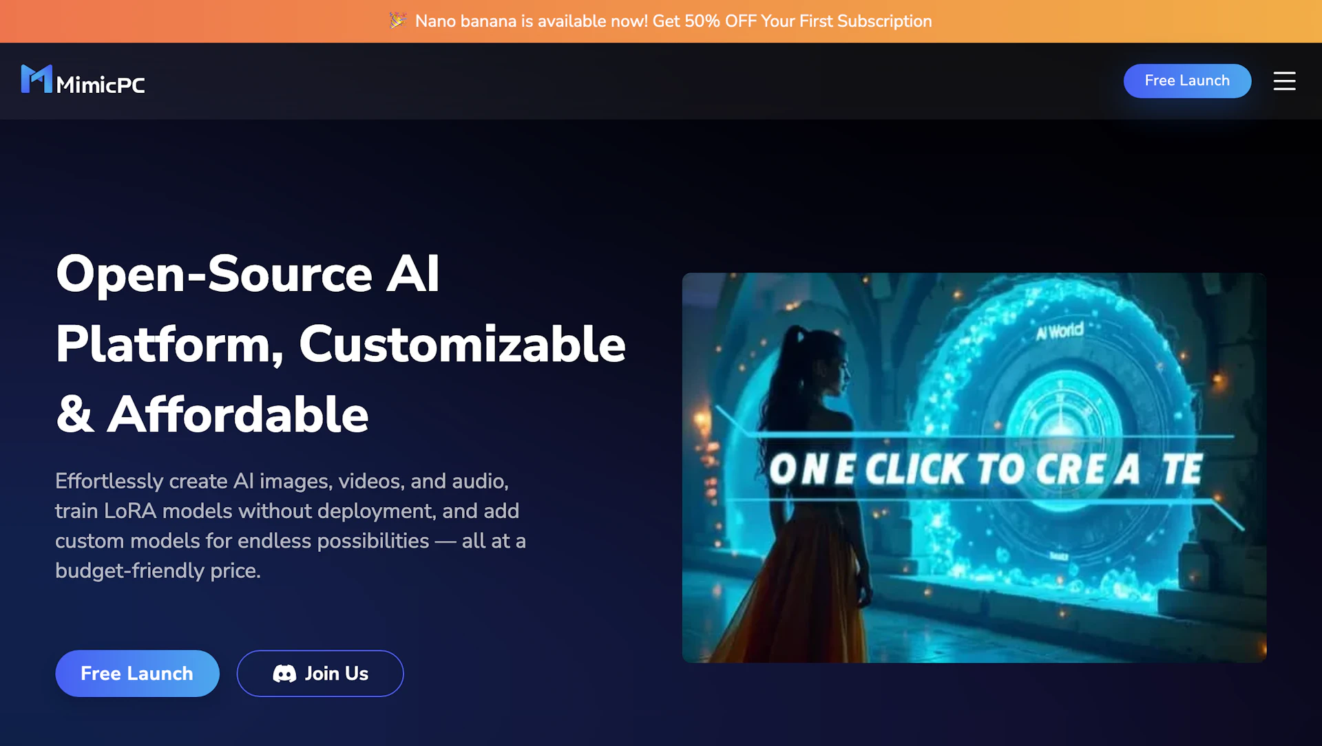 MimicPC - AI Tool Features, UI & Interface Overview