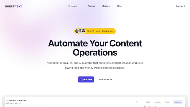 Neuraltext - AI Tool Logo & Interface