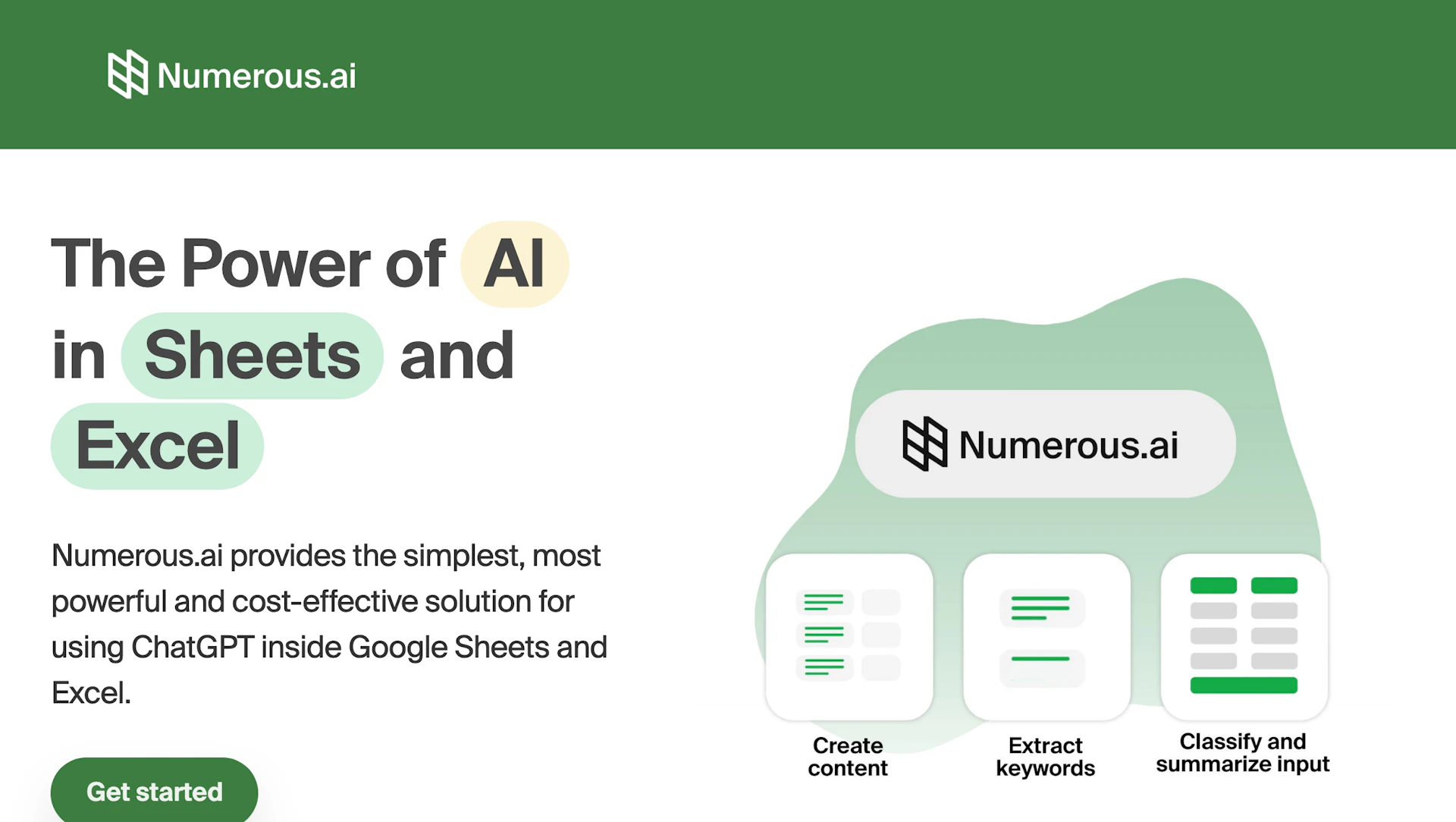 Numerous AI - AI Tool Logo & Interface Preview