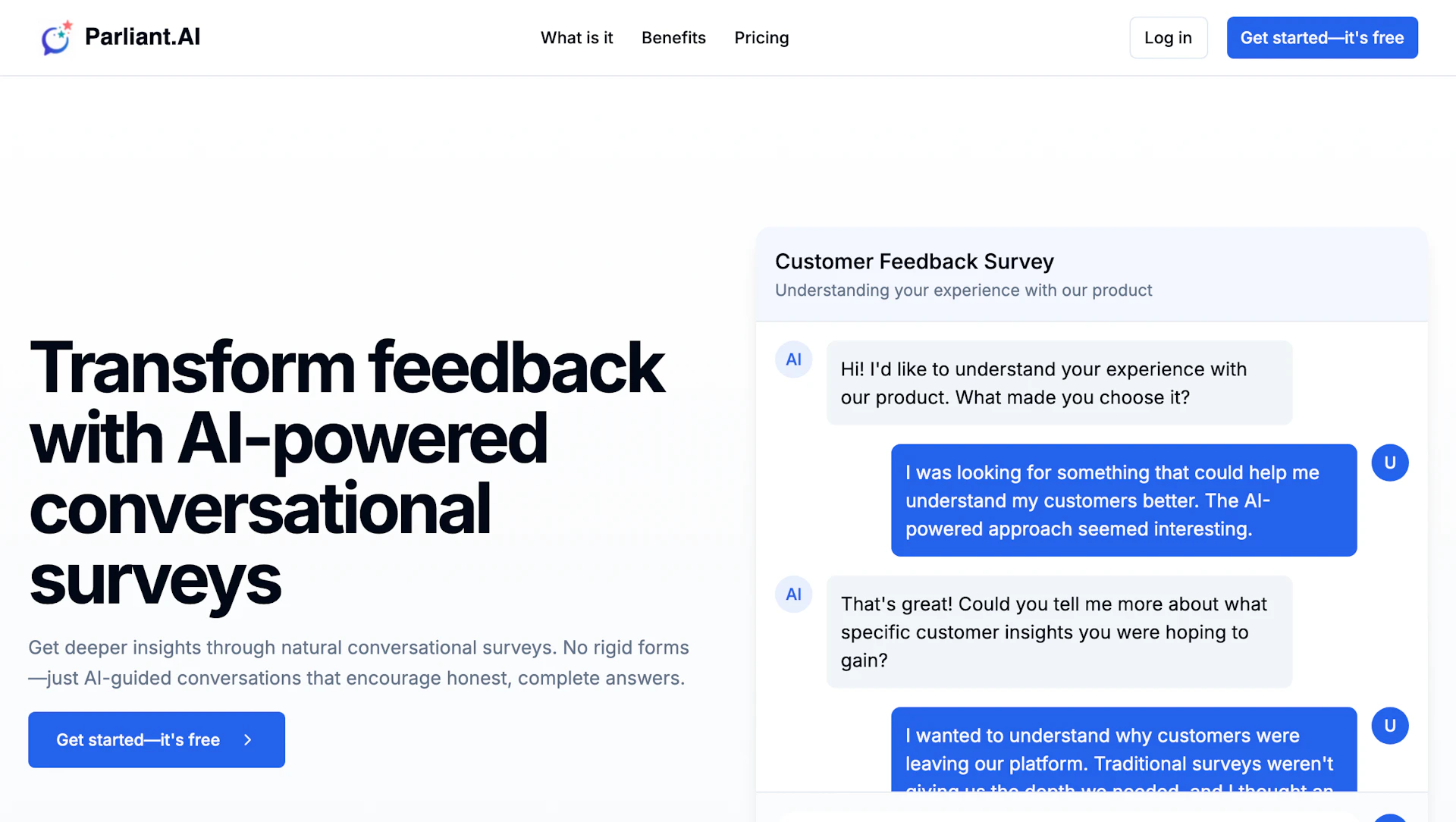 Parliant - AI Tool Logo & Interface Preview
