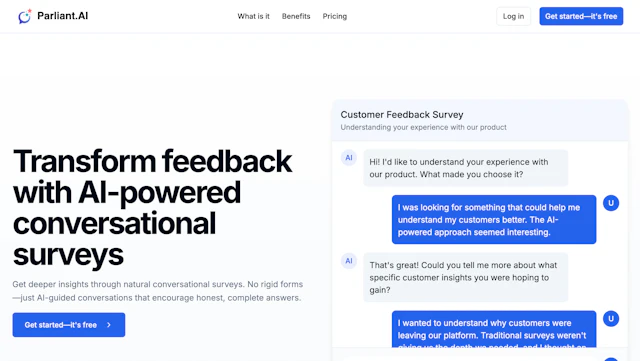 Parliant - AI Tool Logo & Interface