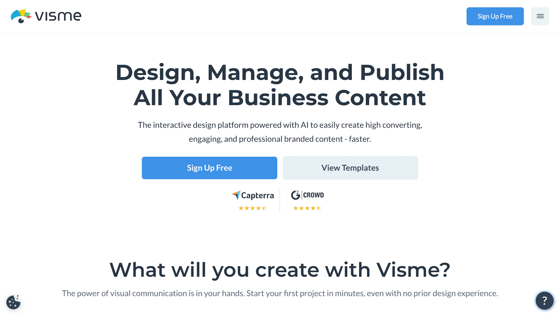 Visme AI - AI Tool Features, UI & Interface Overview