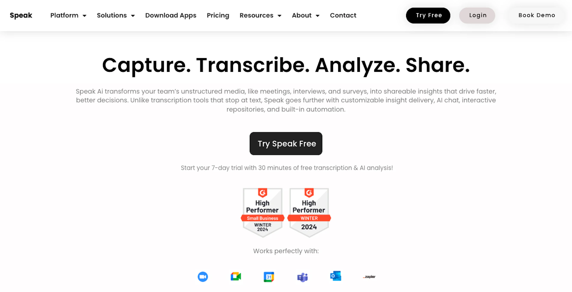 Speak AI - AI Tool Features, UI & Interface Overview