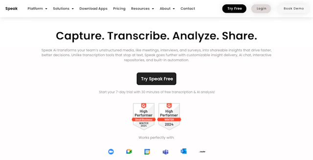 Speak AI - AI Tool Logo & Interface