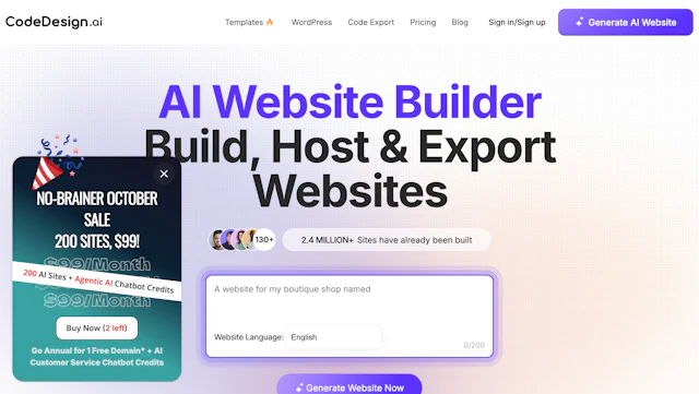 CodeDesign - AI Tool Logo & Interface