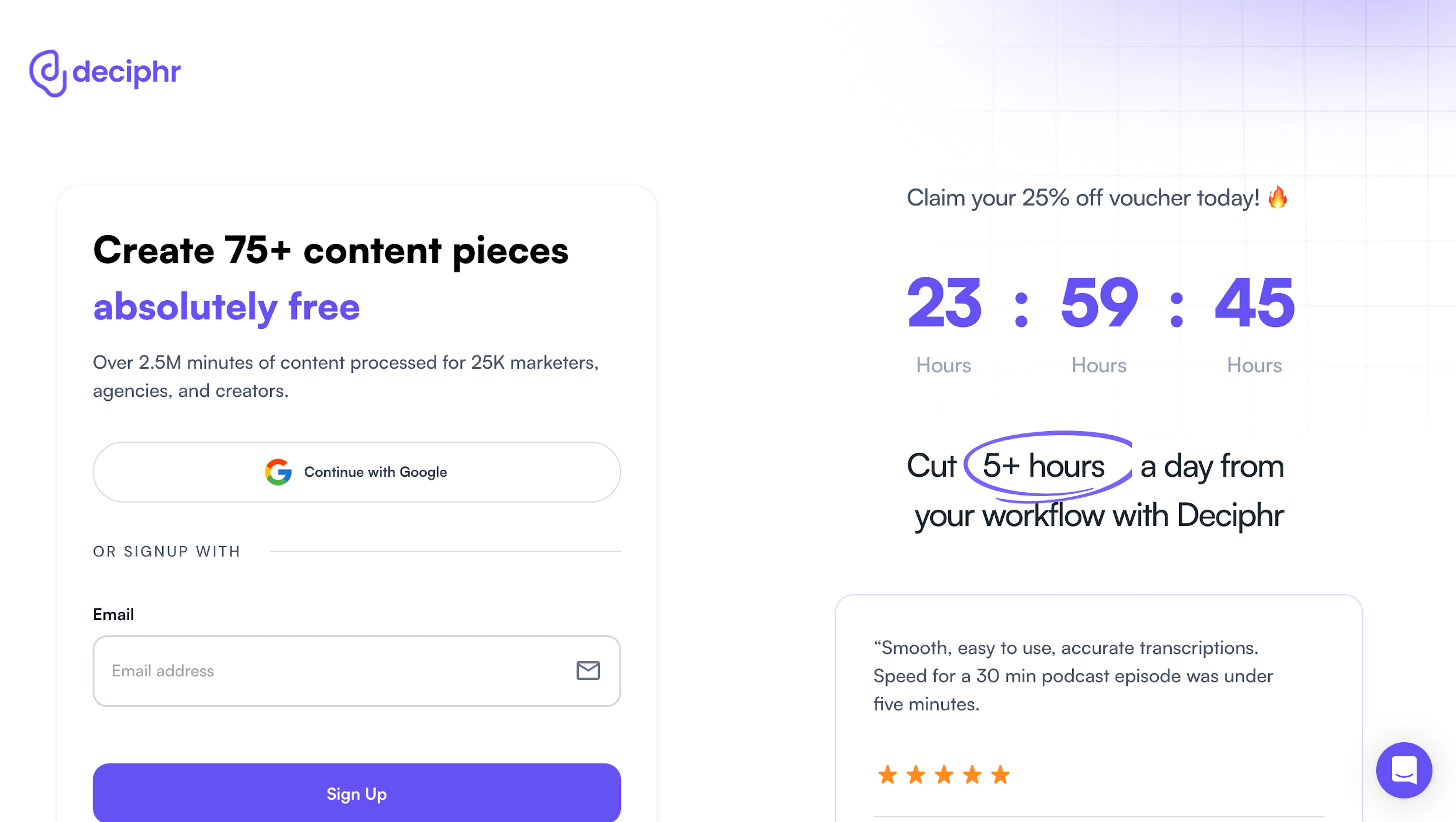 Deciphr - AI Tool Features, UI & Interface Overview