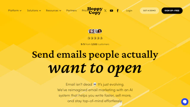 HoppyCopy - AI Tool Logo & Interface