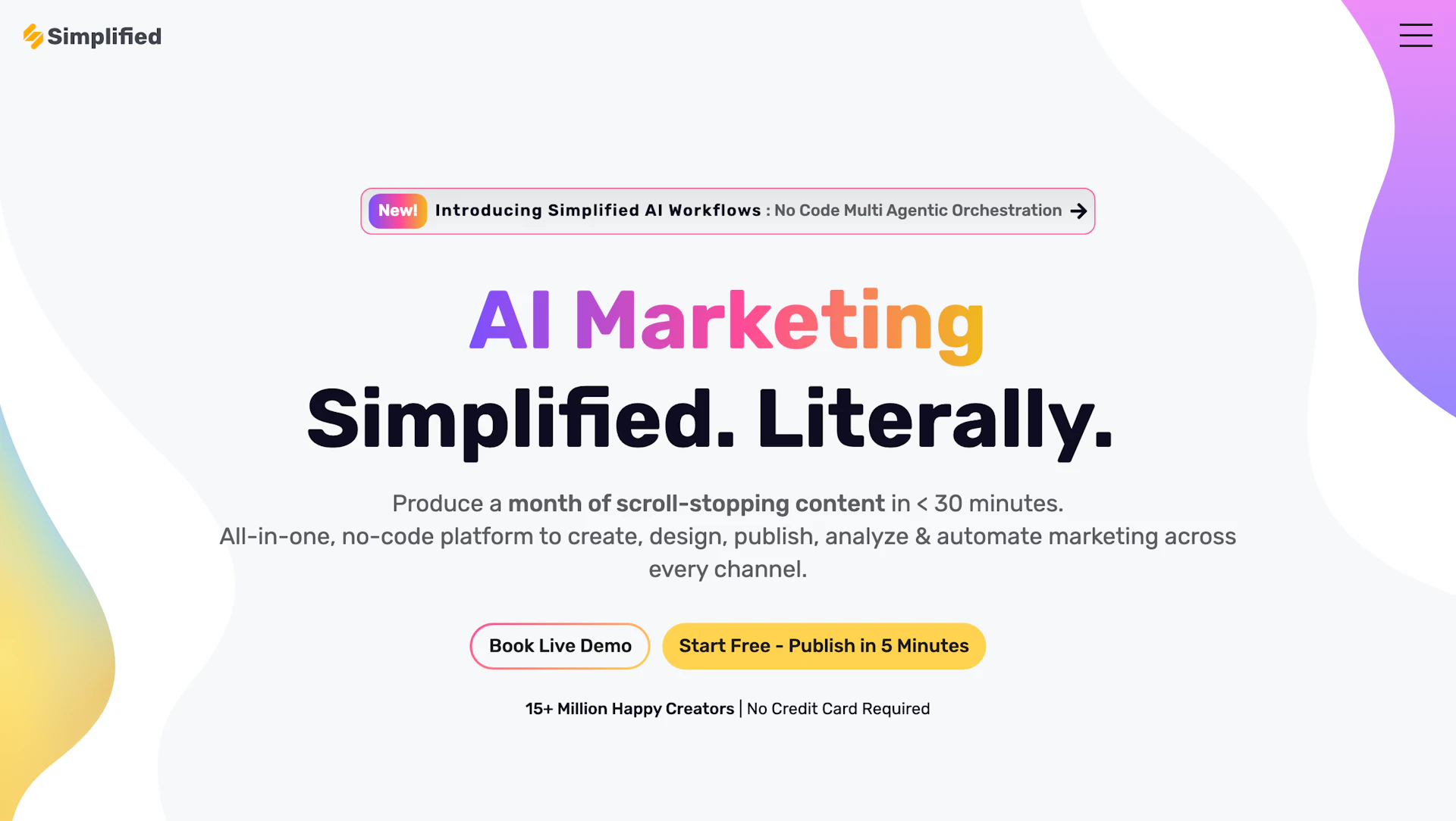 Simplified - AI Tool Features, UI & Interface Overview