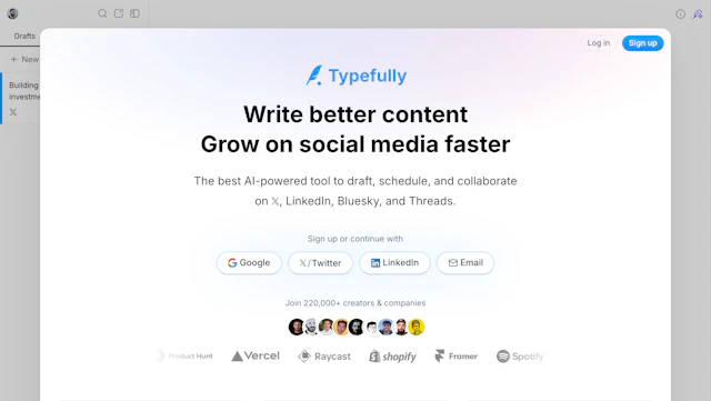 Typefully - AI Tool Logo & Interface