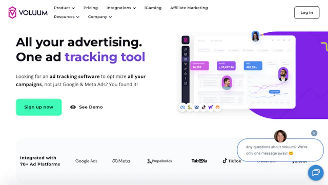 Voluum - AI Tool Logo & Interface