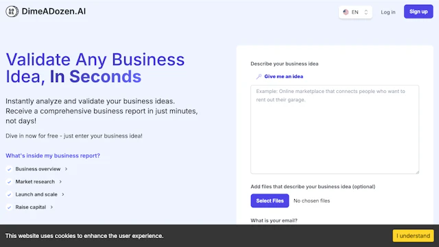 DimeADozen - AI Tool Logo & Interface