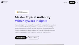 Keyword Insights - AI Tool Profile and Logo Preview