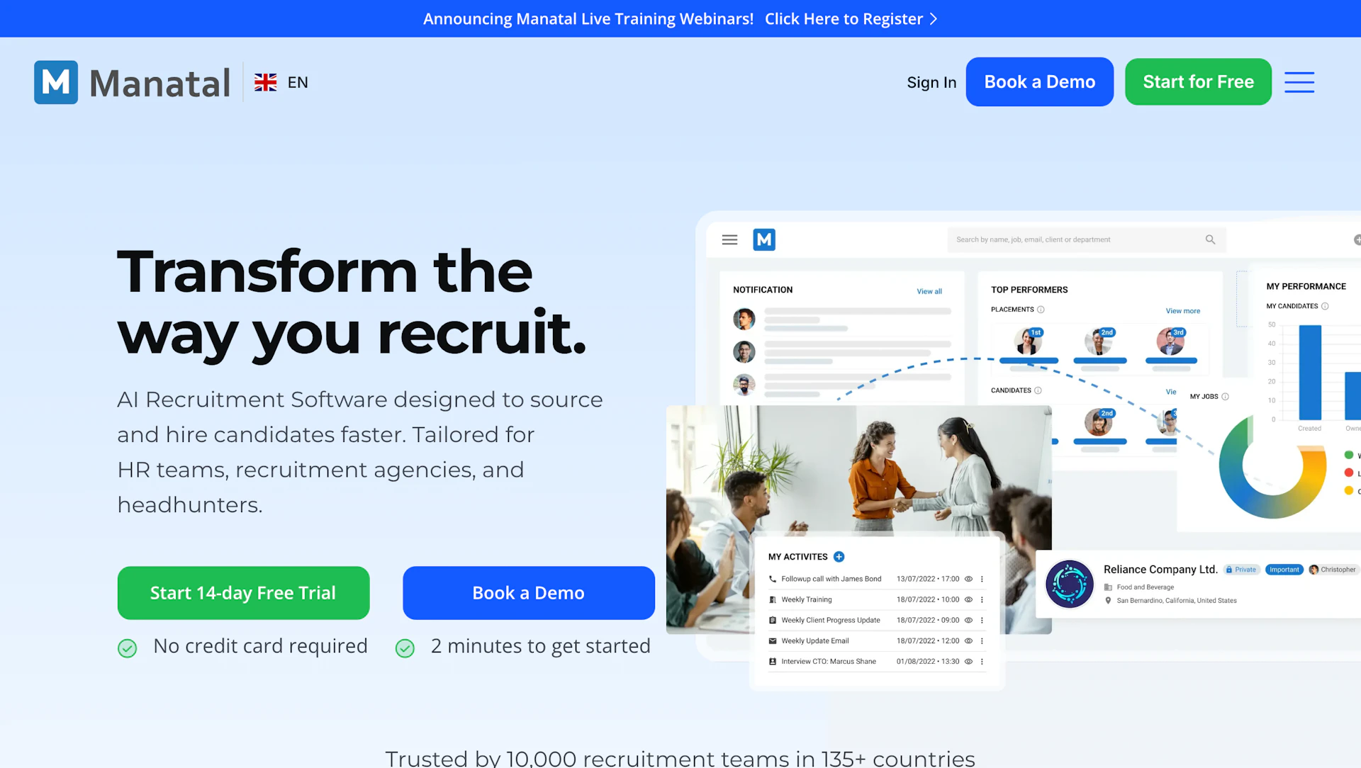 Manatal - AI Tool Features, UI & Interface Overview
