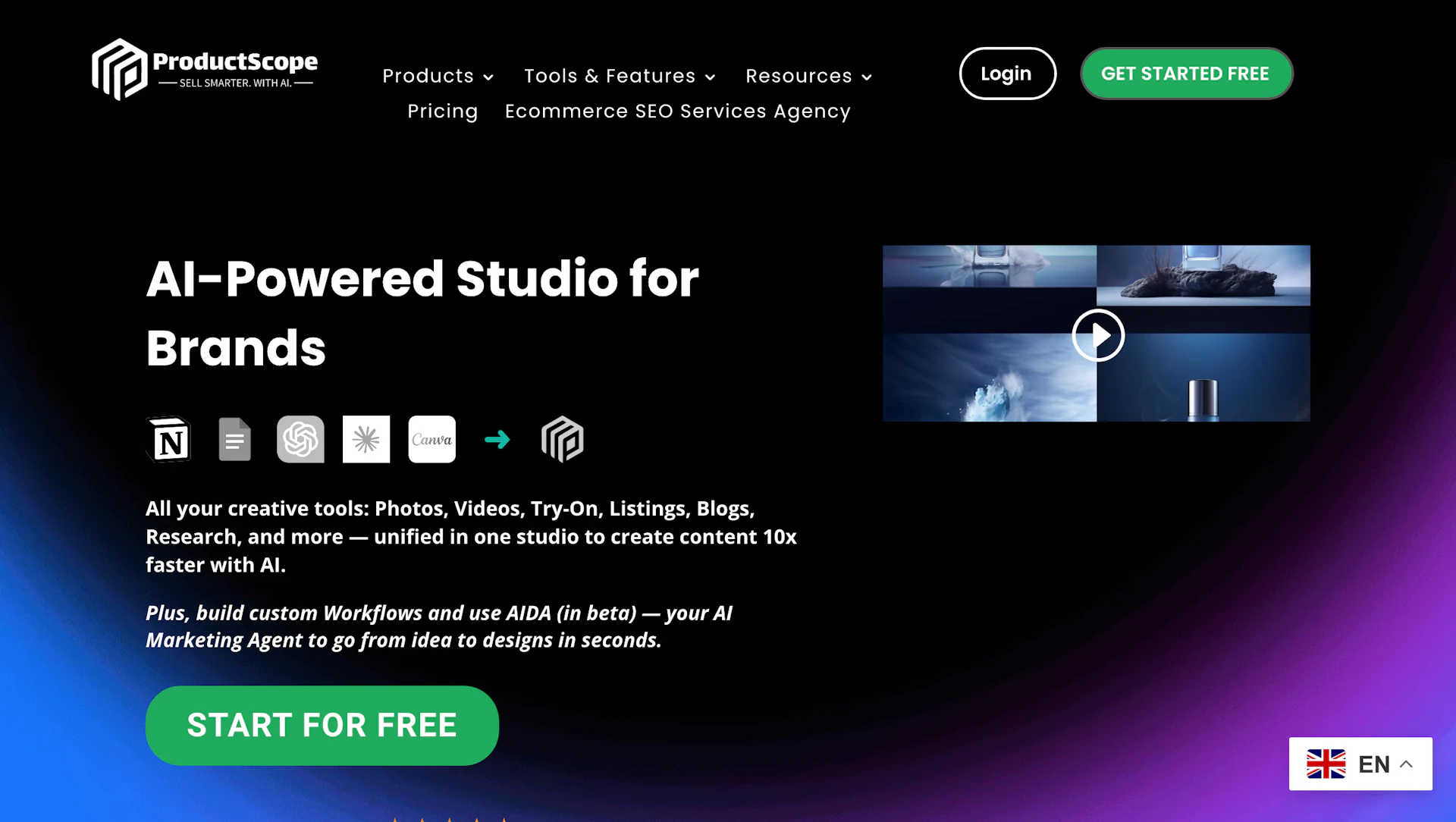 ProductScope - AI Tool Features, UI & Interface Overview