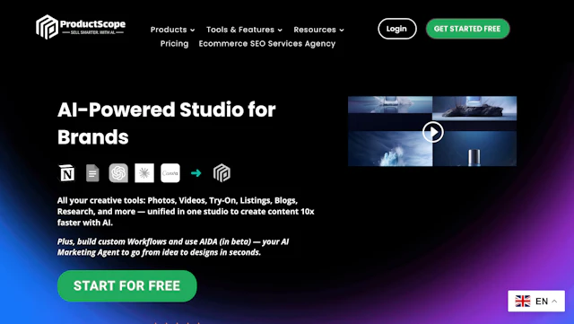 ProductScope - AI Tool Logo & Interface