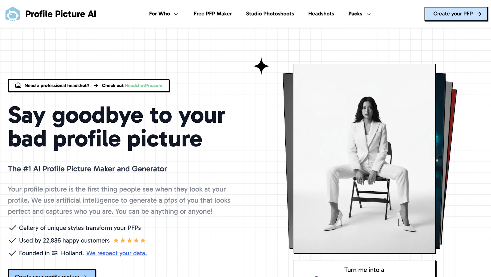 Profile Picture AI - AI Tool Features, UI & Interface Overview