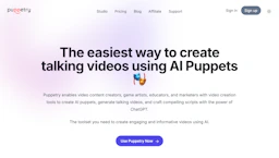 Puppetry - AI Tool Profile and Logo Preview