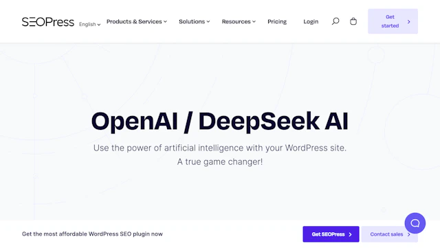 SEOPress - AI Tool Logo & Interface