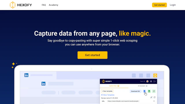 Hexofy - AI Tool Logo & Interface