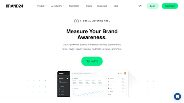 Brand24 - AI Tool Logo & Interface