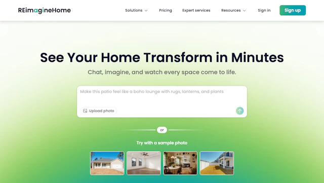 REimagineHome - AI Tool Logo & Interface