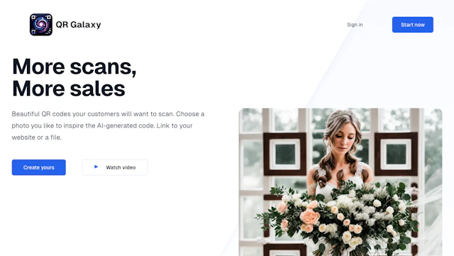 QR Galaxy - AI Tool Logo & Interface