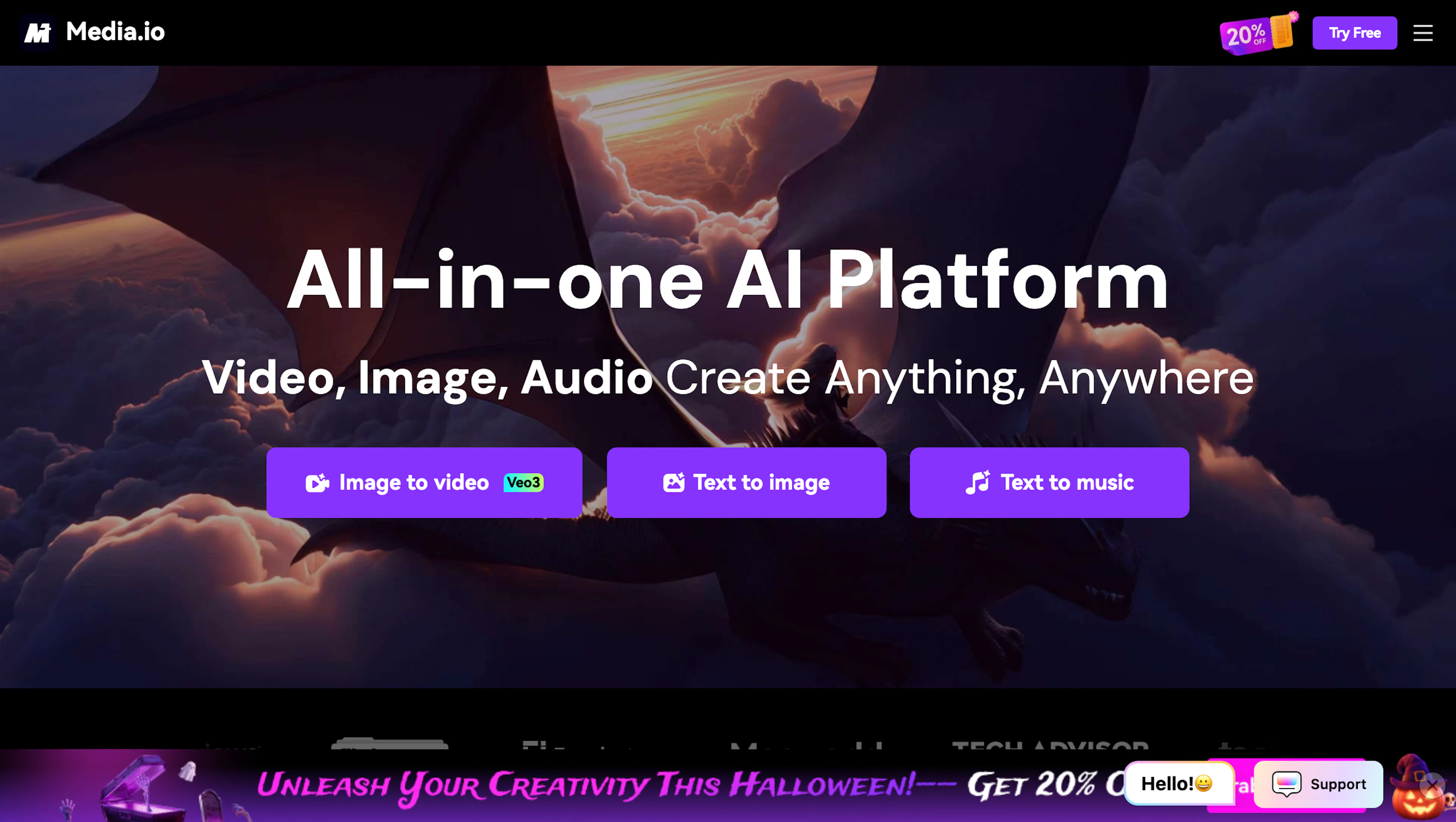 Media.io - AI Tool Features, UI & Interface Overview
