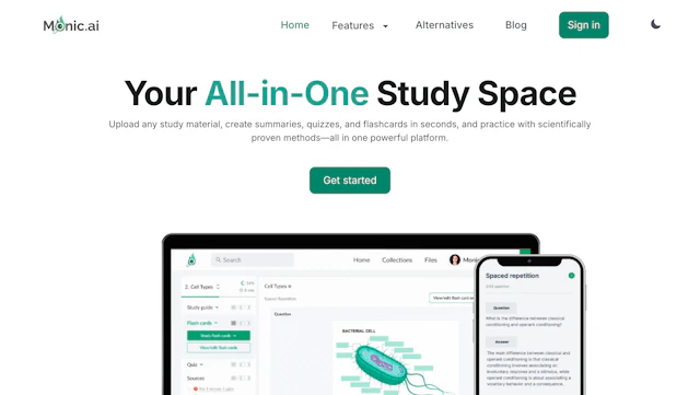 Monic AI - AI Tool Logo & Interface