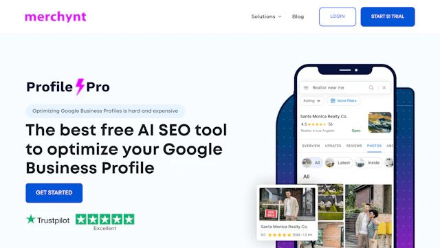 ProfilePro - AI Tool Logo & Interface