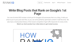 RankIQ - AI Tool Profile and Logo Preview