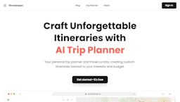 Wonderplan - AI Tool Profile and Logo Preview