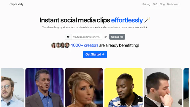 ClipBuddy - AI Tool Logo & Interface