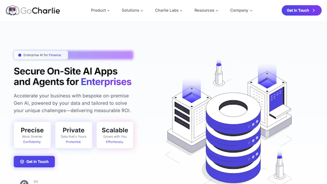 GoCharlie - AI Tool Logo & Interface