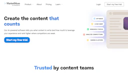Marketmuse - AI Tool Profile and Logo Preview