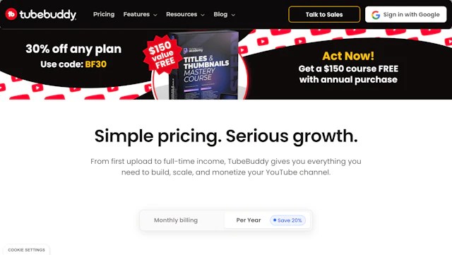 TubeBuddy - AI Tool Logo & Interface