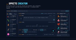 SpriteGen - AI Tool Profile and Logo Preview