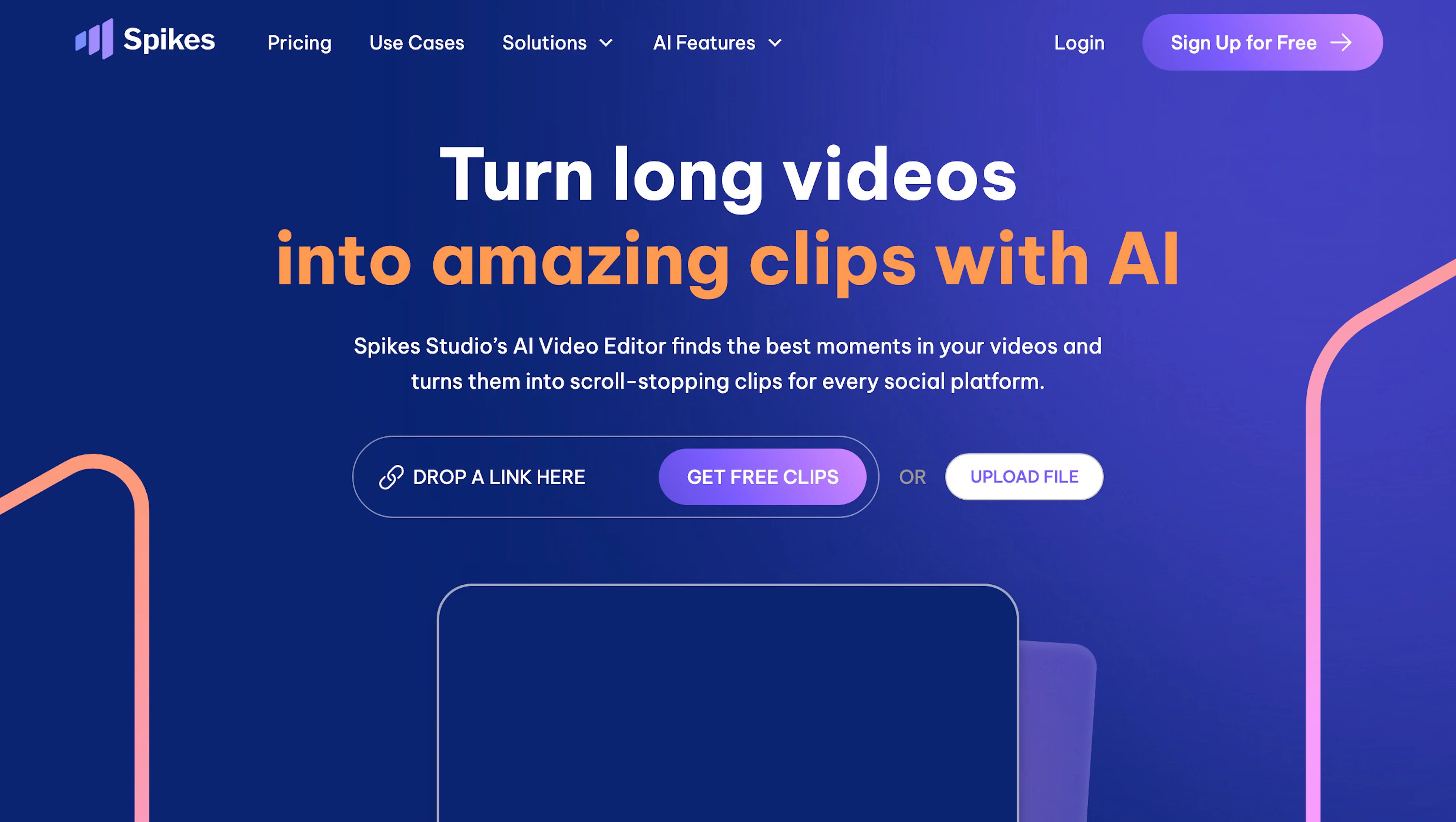 Spikes Studio - AI Tool Features, UI & Interface Overview