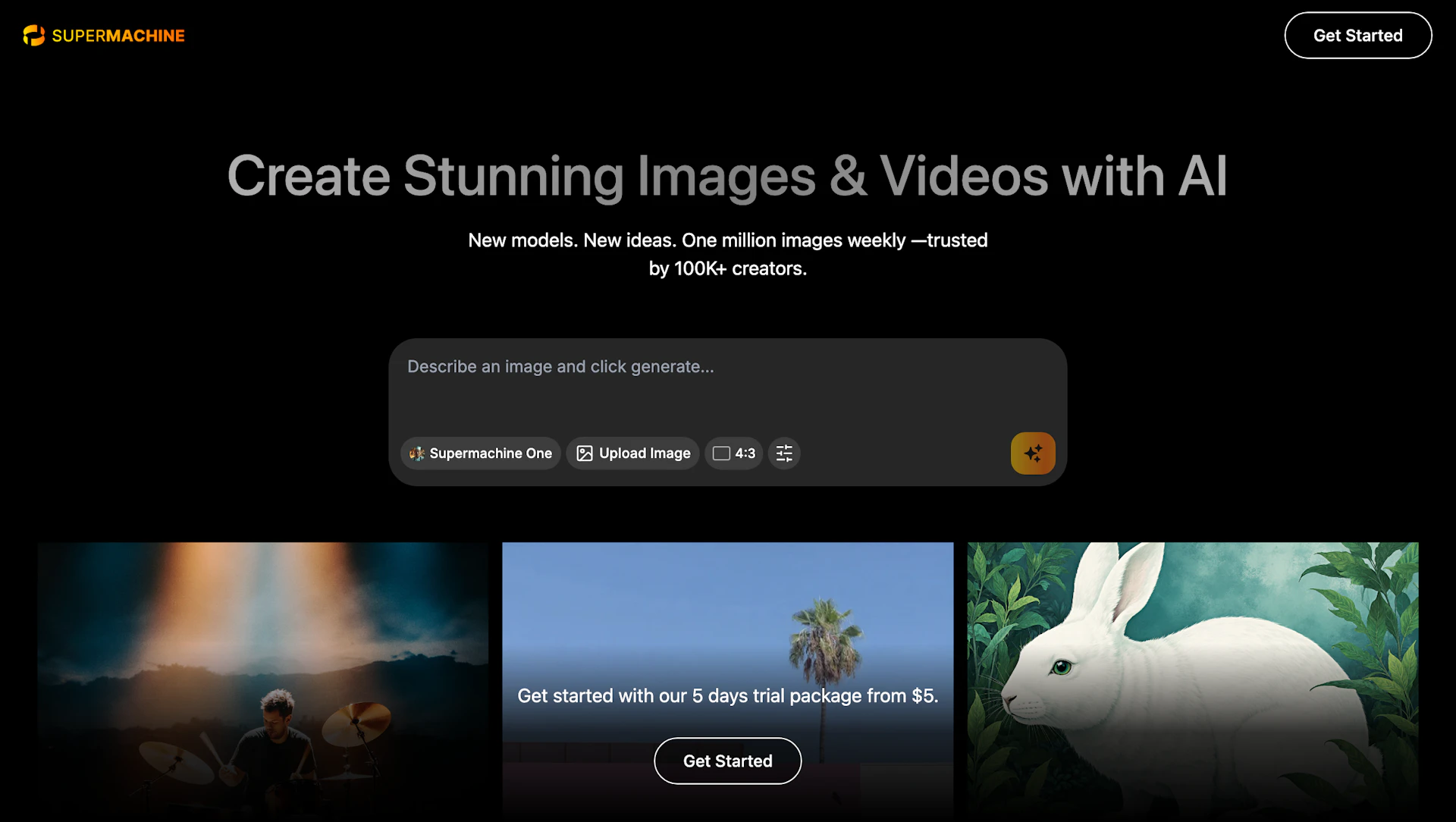 SUPERMACHINE - AI Tool Features, UI & Interface Overview
