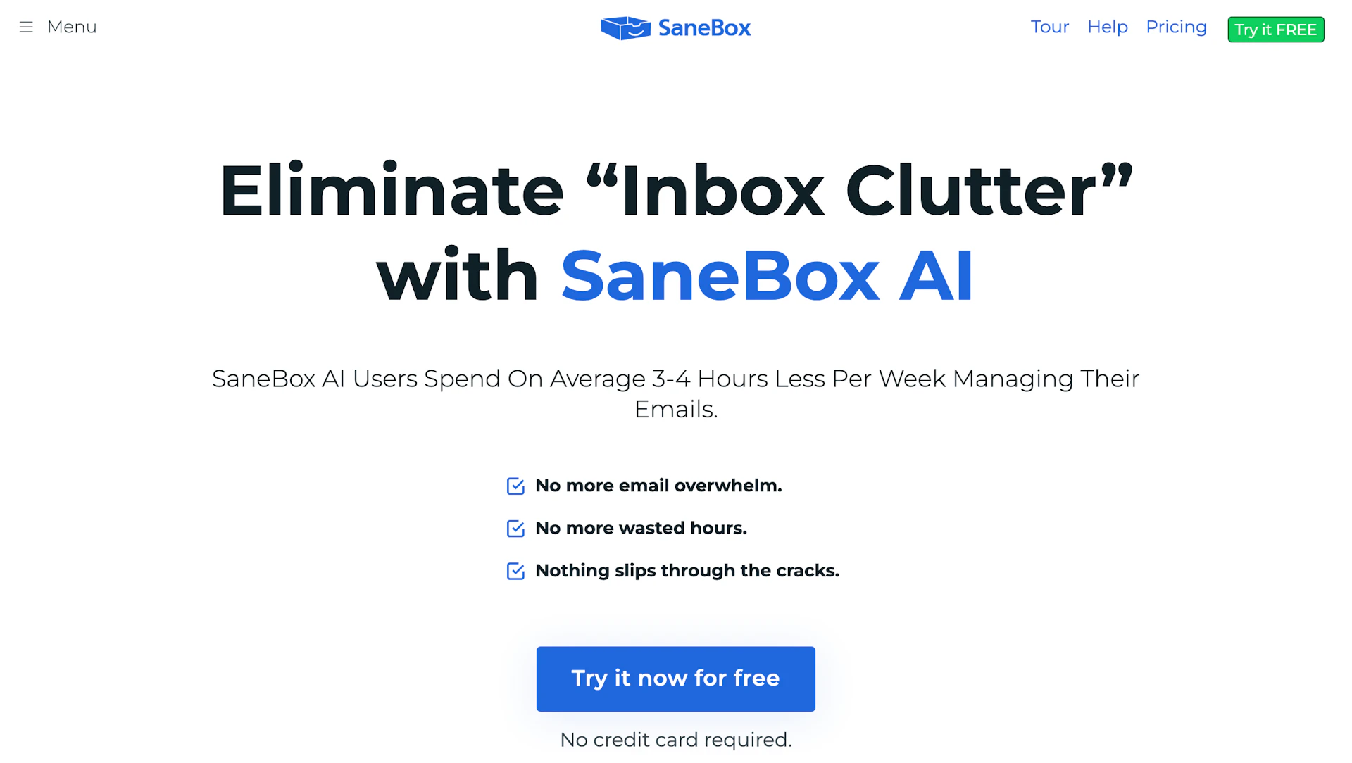 Sanebox - AI Tool Features, UI & Interface Overview