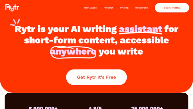 Rytr - AI Tool Logo & Interface
