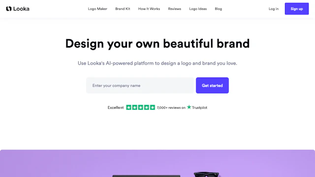 Looka - AI Tool Logo & Interface