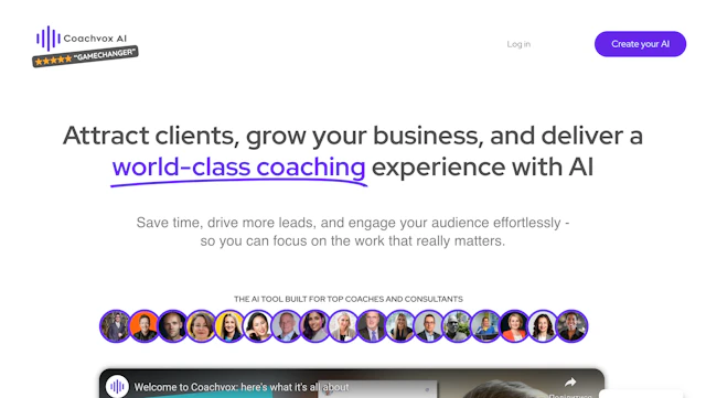 CoachVox - AI Tool Logo & Interface
