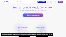 Mubert - AI Tool Profile and Logo Preview
