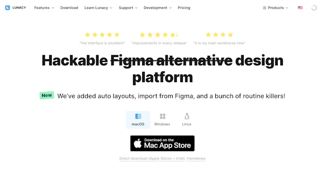 Lunacy by Icons8 - AI Tool Logo & Interface